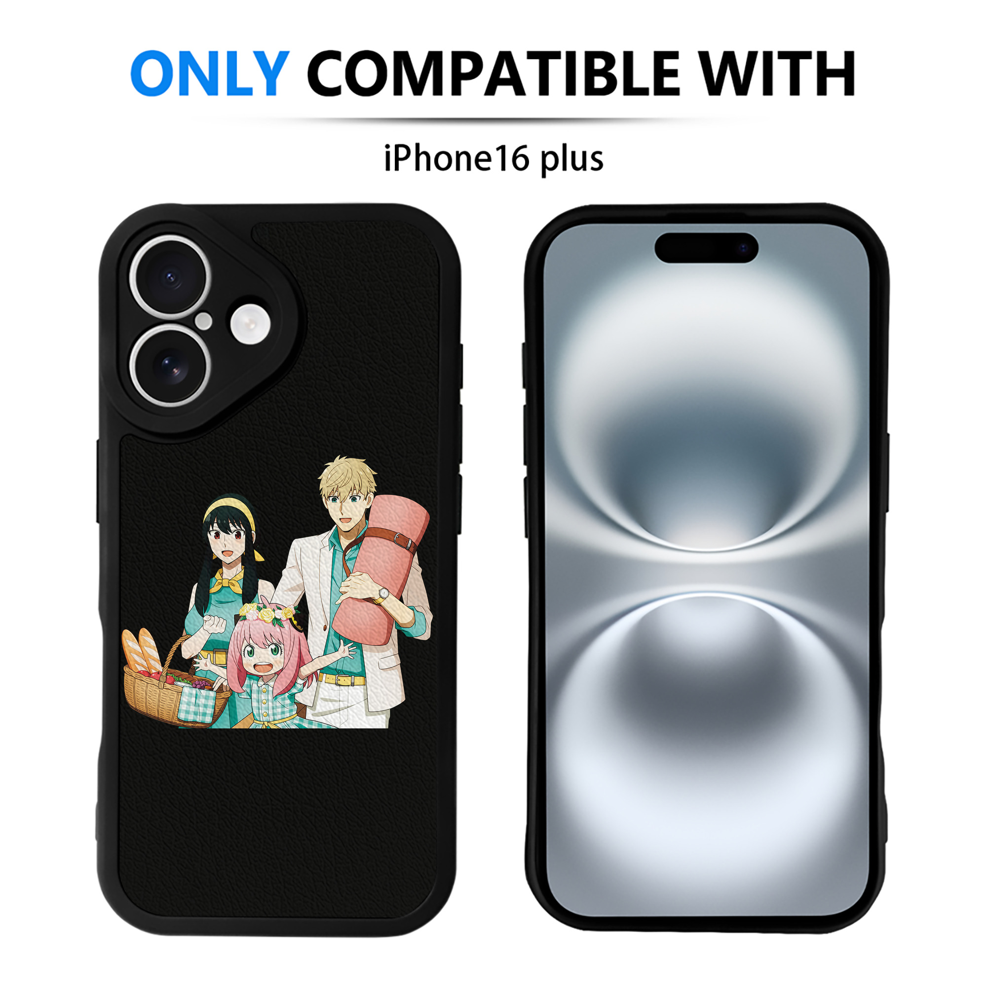 （画像用） SPY×FAMILY间谍家家酒 【iPhone 16シリーズ対応】シリコンスマホケース（レザー調） 材質：シリコン